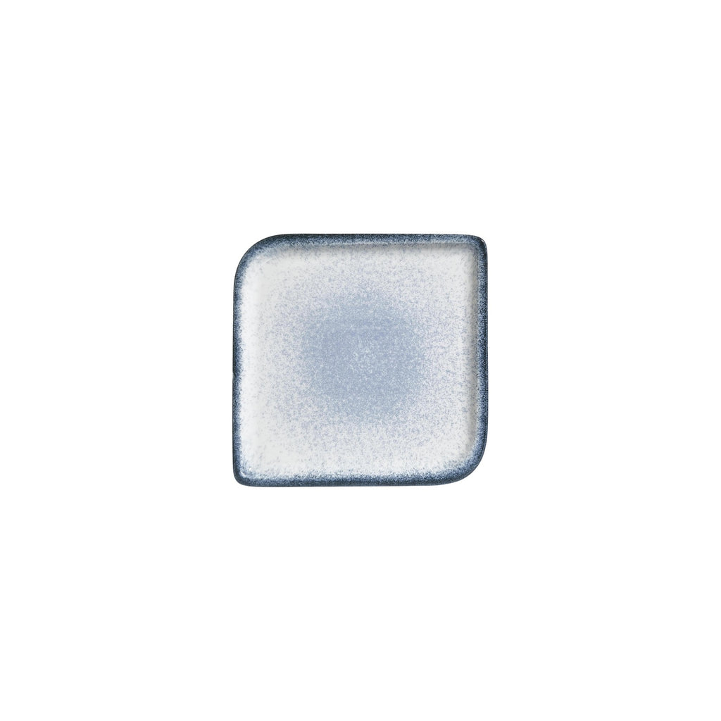 Turgla Occhio 7.5Inch  x 7.5Inch  Square Blue Vitrified Plate SKU: T-OHAR25KR-12