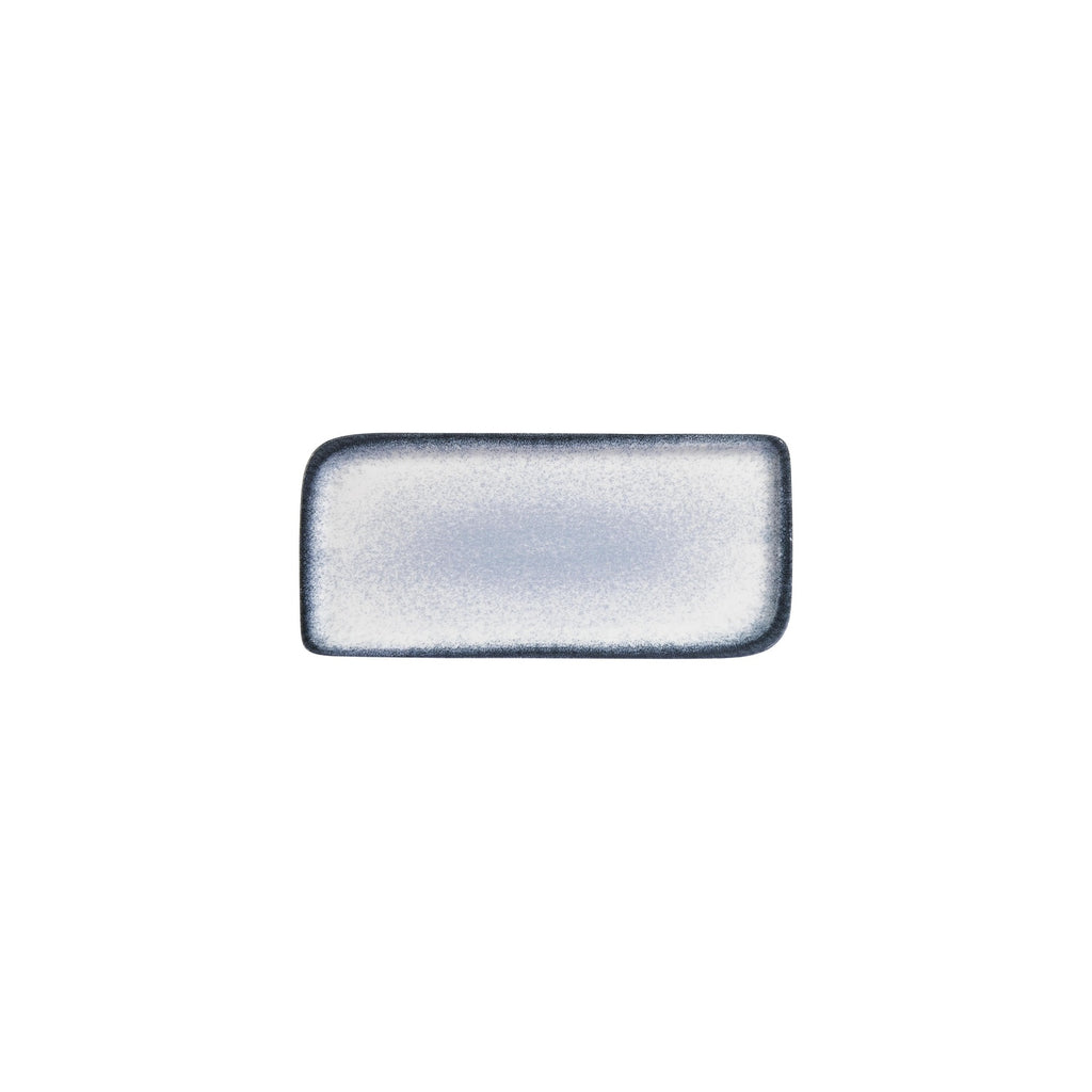 Turgla Occhio 9.5Inch  x 6Inch  Rectangular Blue Vitrified Plate SKU: T-OHAR28DT-12