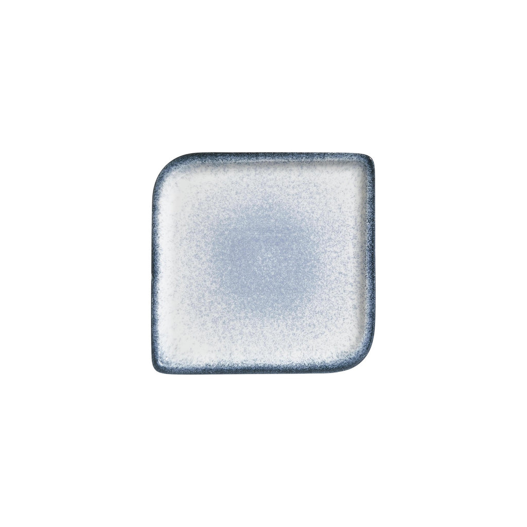 Turgla Occhio 8.75Inch  x 8.75Inch  Square Blue Vitrified Plate SKU: T-OHAR30KR-6