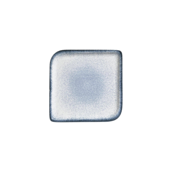 Turgla Occhio 8.75Inch  x 8.75Inch  Square Blue Vitrified Plate SKU: T-OHAR30KR-6