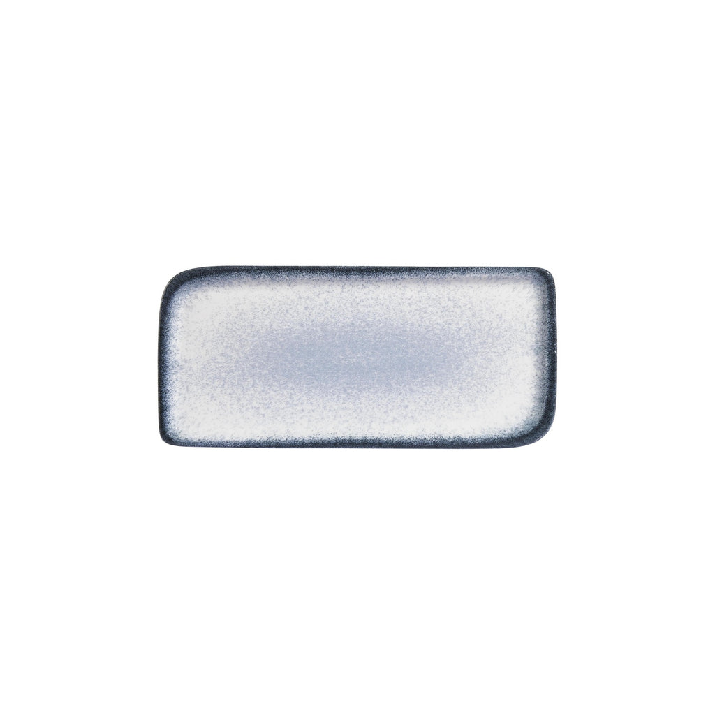 Turgla Occhio 11.75Inch  x 7Inch  x h:0Inch  Rectangular Blue Vitrified Platter SKU: T-OHAR34DT-6