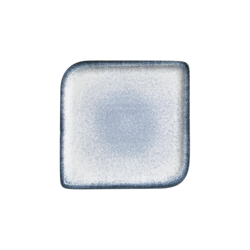 Turgla Occhio 11Inch  x 11Inch  Square Blue Vitrified Plate SKU: T-OHAR38KR-6