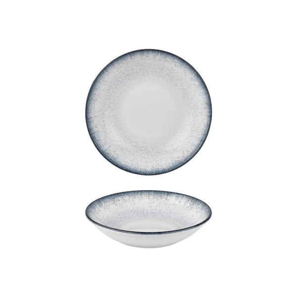 Turgla Occhio dia.9Inch  h:1.75Inch  34 oz. Round Blue Vitrified Deep Plate SKU: T-OHFL23CK-6