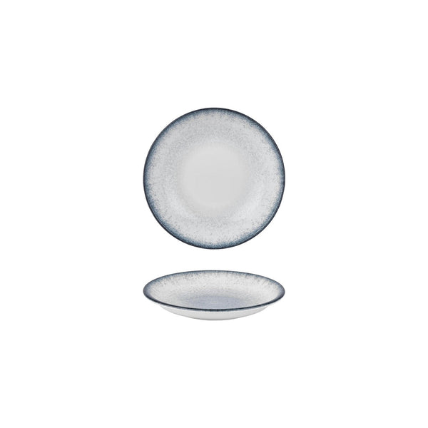 Turgla Occhio dia.4.25Inch  h:1Inch  3 oz. Round Blue Vitrified Deep Plate SKU: T-OHZT11CK-24
