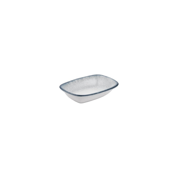 Turgla Occhio 7Inch  x 5Inch  x h:0Inch  Rectangular Blue Vitrified Deep Plate SKU: T-OHZT18DKY-12