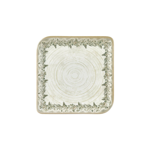 Turgla Oliva 11Inch  x 11Inch  Square Green Vitrified Plate SKU: T-OLVAR38KR-6