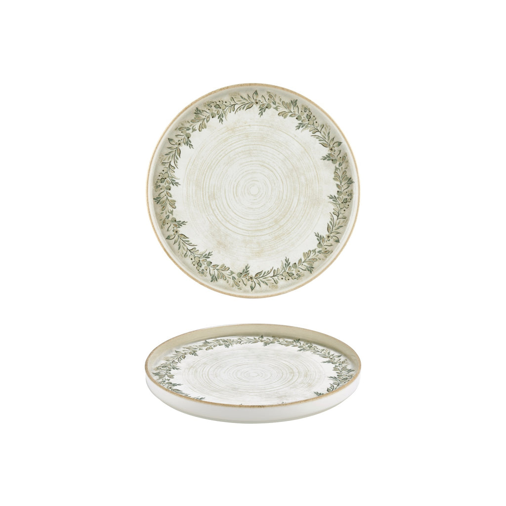 Turgla Oliva dia.9Inch  Round Green Vitrified Plate SKU: T-OLVHL23RD-6