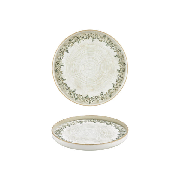 Turgla Oliva dia.9Inch  Round Green Vitrified Plate SKU: T-OLVHL23RD-6
