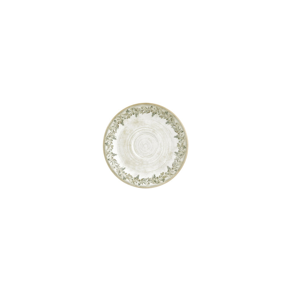 Turgla Oliva dia.6.25Inch  Round Green Vitrified Saucer SKU: T-OLVZT01CT-24