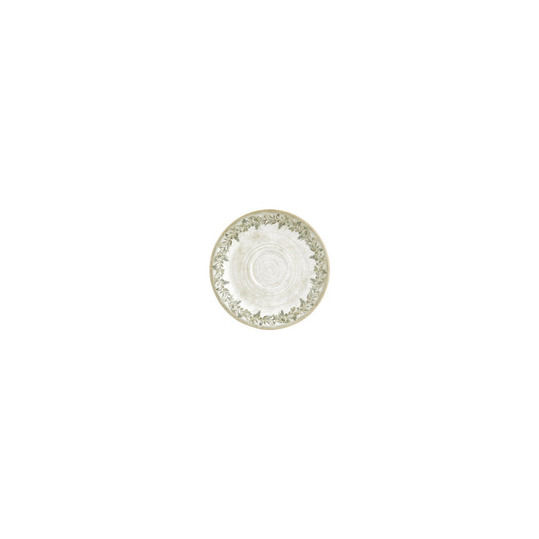 Turgla Oliva dia.4.75Inch  Round Green Vitrified Saucer SKU: T-OLVZT01KT-24