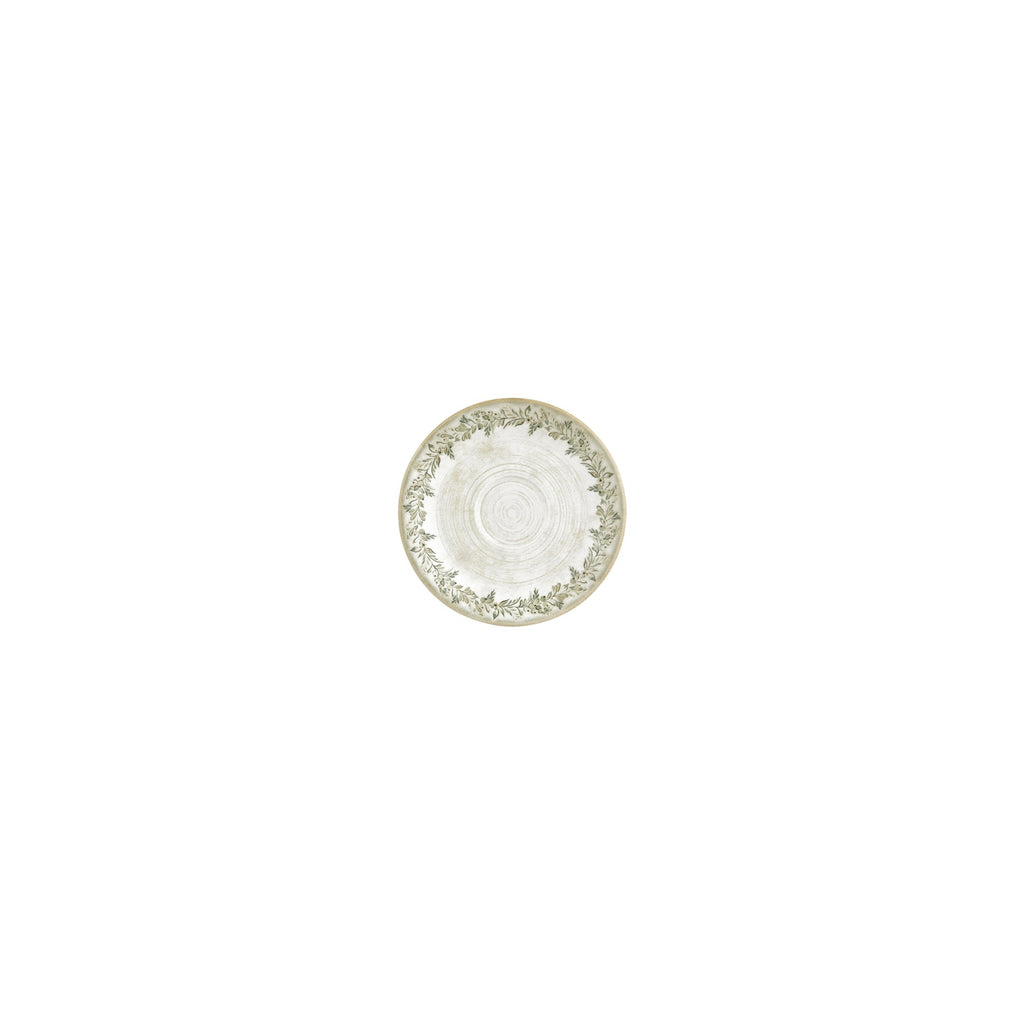 Turgla Oliva dia.4.75Inch  Round Green Vitrified Saucer SKU: T-OLVZT01KT-24