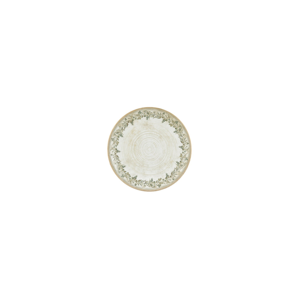 Turgla Oliva dia.6Inch  Round Green Vitrified Plate SKU: T-OLVZT15DZ-12