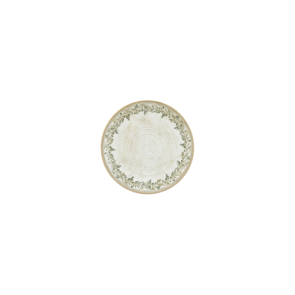 Turgla Oliva dia.6.75Inch  Round Green Vitrified Plate SKU: T-OLVZT17DZ-12