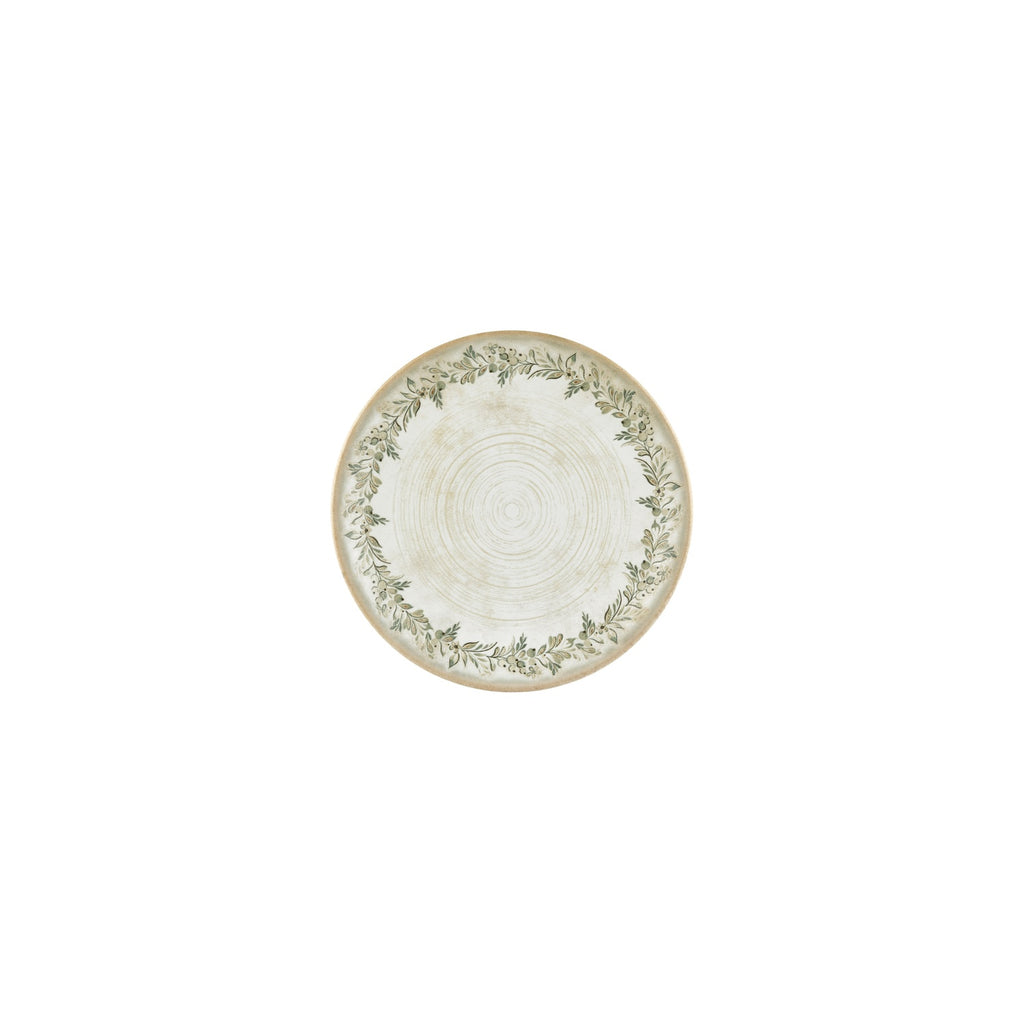 Turgla Oliva dia.7.5Inch  Round Green Vitrified Plate SKU: T-OLVZT19DZ-12
