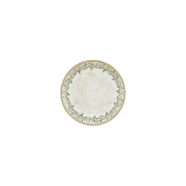 Turgla Oliva dia.7.5Inch  Round Green Vitrified Plate SKU: T-OLVZT19DZ-12