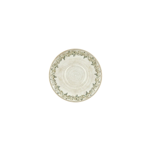 Turgla Oliva dia.7.5Inch  Round Green Vitrified Saucer SKU: T-OLVZT19KNS-12