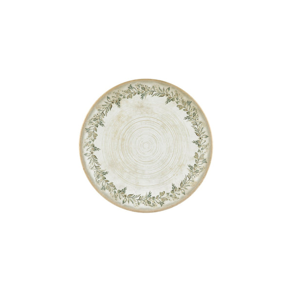 Turgla Oliva dia.9.75Inch  Round Green Vitrified Plate SKU: T-OLVZT25DZ-12