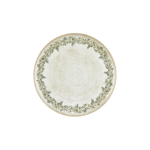 Turgla Oliva dia.11.75Inch  Round Green Vitrified Plate SKU: T-OLVZT30DZ-6