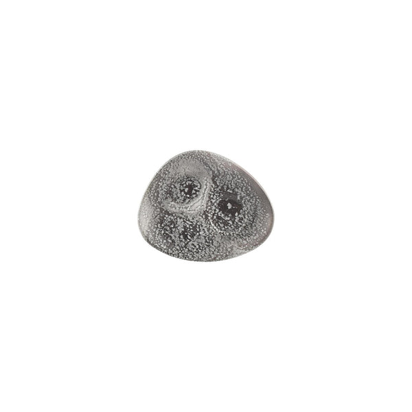 Turgla Island Onix 5.5Inch  x 4.25Inch  x h:0Inch  Organic Gray Vitrified Saucer SKU: T-ONZT02STB-24