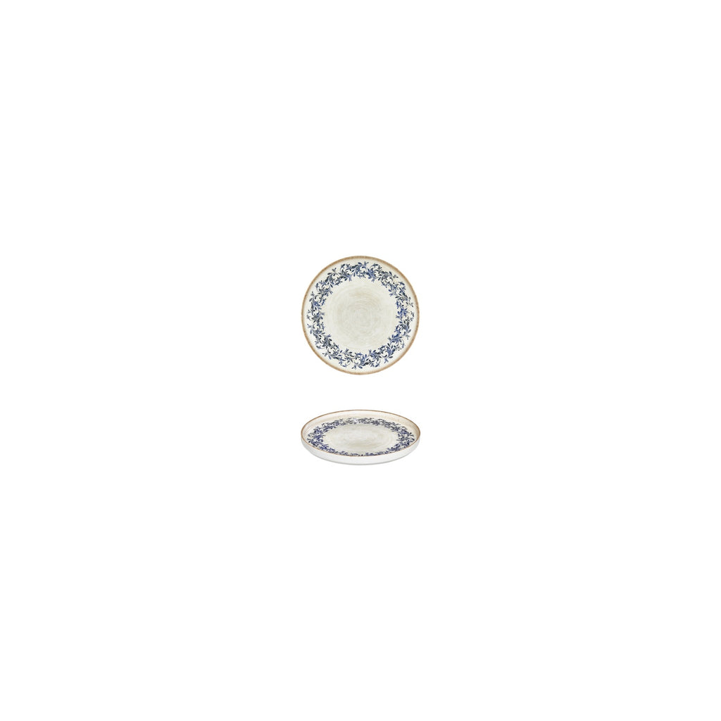 Turgla Kario dia.3.5Inch  h:1Inch  Round Blue Vitrified Deep Plate SKU: T-RKRAHL09CK-24