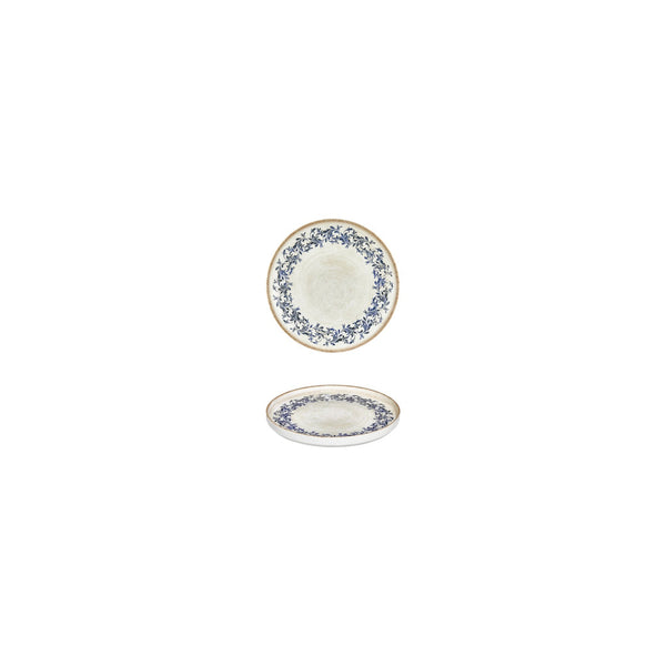 Turgla Kario dia.4.25Inch  h:1Inch  Round Blue Vitrified Deep Plate SKU: T-RKRAHL11CK-24