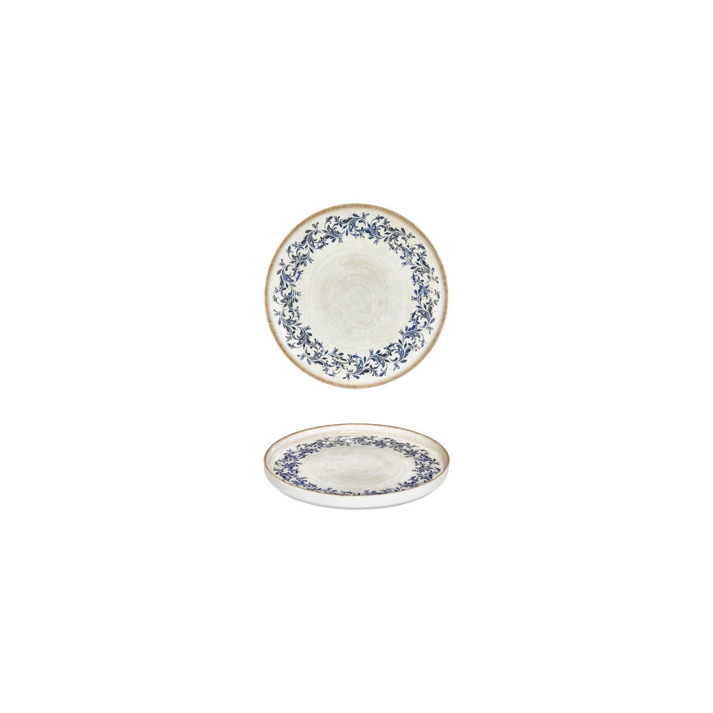 Turgla Kario dia.5.5Inch  h:1Inch  Round Blue Vitrified Deep Plate SKU: T-RKRAHL14CK-12