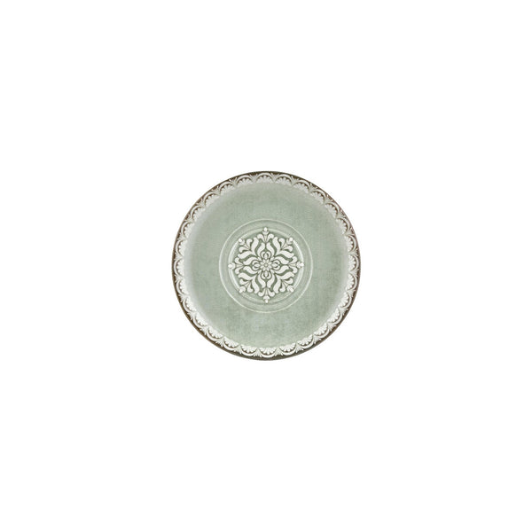 Turgla Rome dia.7.5Inch  Round Green Vitrified Saucer SKU: T-RMZT19KNS-12