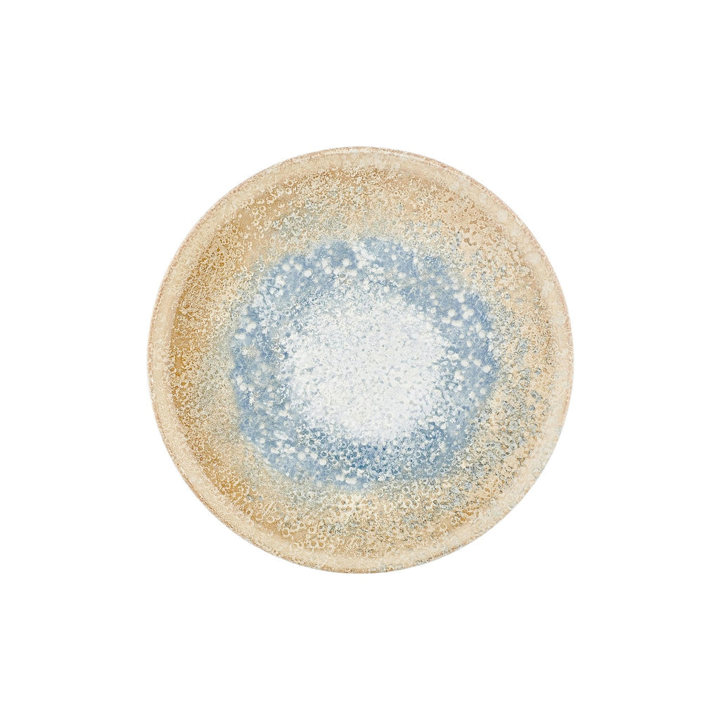 Turgla Smooth Reaction dia.12.5Inch  x 12.5Inch  Round Yellow Vitrified Pizza Plate SKU: T-RTZT32PZT-6