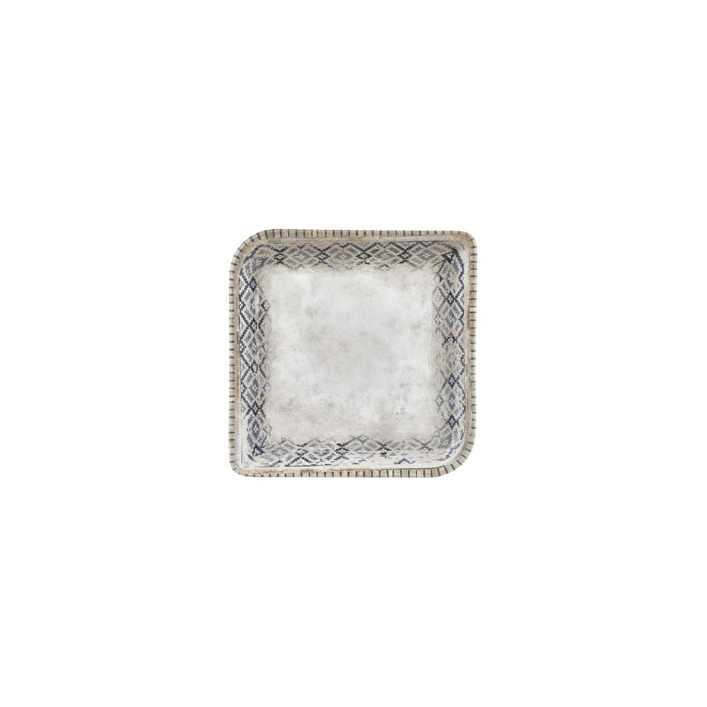 Turgla Zafira 7.5Inch  x 7.5Inch  Square Beige Vitrified Plate SKU: T-RUGAR25KR-12