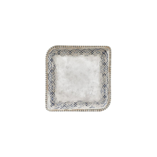 Turgla Zafira 8.75Inch  x 8.75Inch  Square Beige Vitrified Plate SKU: T-RUGAR30KR-6