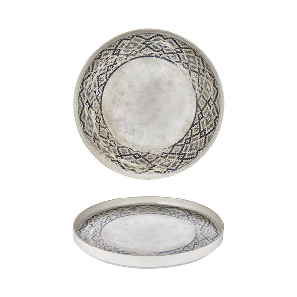 Turgla Zafira dia.10.75Inch  Round Beige Vitrified Plate SKU: T-RUGHL27RD-6