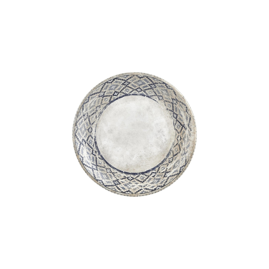 Turgla Zafira dia.9.75Inch  Round Beige Vitrified Plate SKU: T-RUGZT25DZ-12