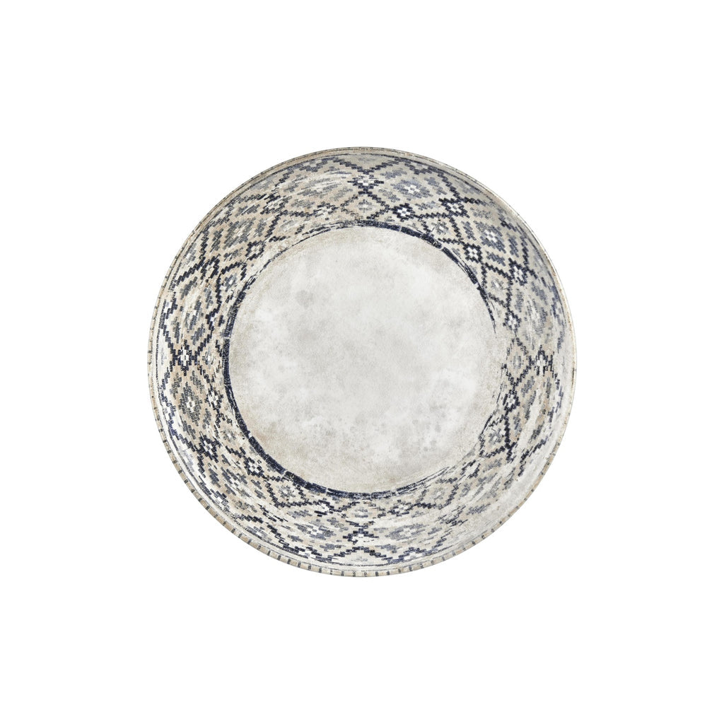 Turgla Zafira dia.12.5Inch  x 12.5Inch  Round Beige Vitrified Pizza Plate SKU: T-RUGZT32PZT-6
