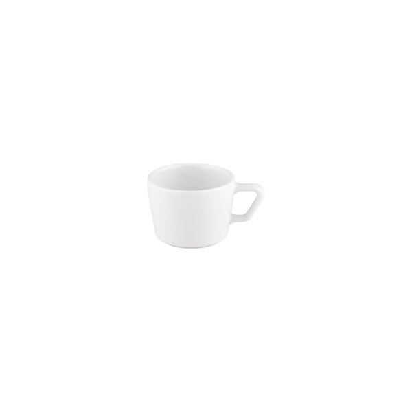 Turgla Smooth White dia.3.5Inch  h:0Inch  7 oz. Round Warm White Vitrified Cup SKU: T-SM01CF-12