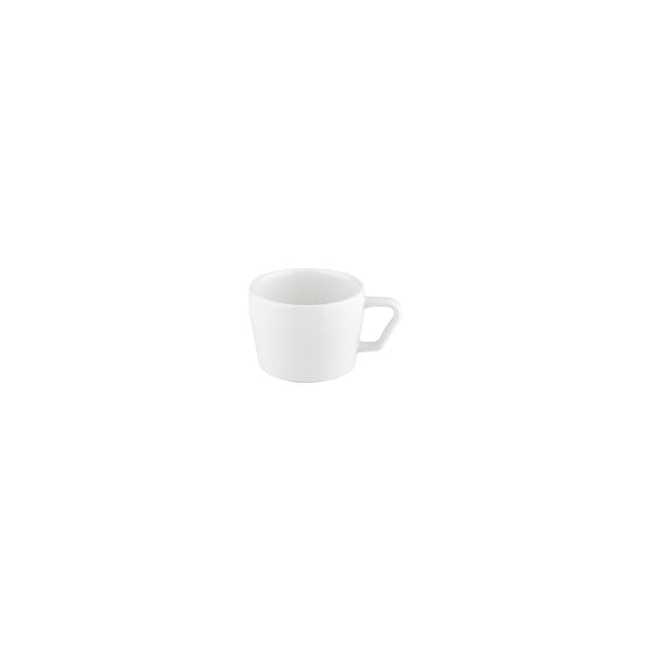 Turgla Smooth White dia.2.25Inch  h:0Inch  3 oz. Round Warm White Vitrified Espresso Cup SKU: T-SM01KF-12