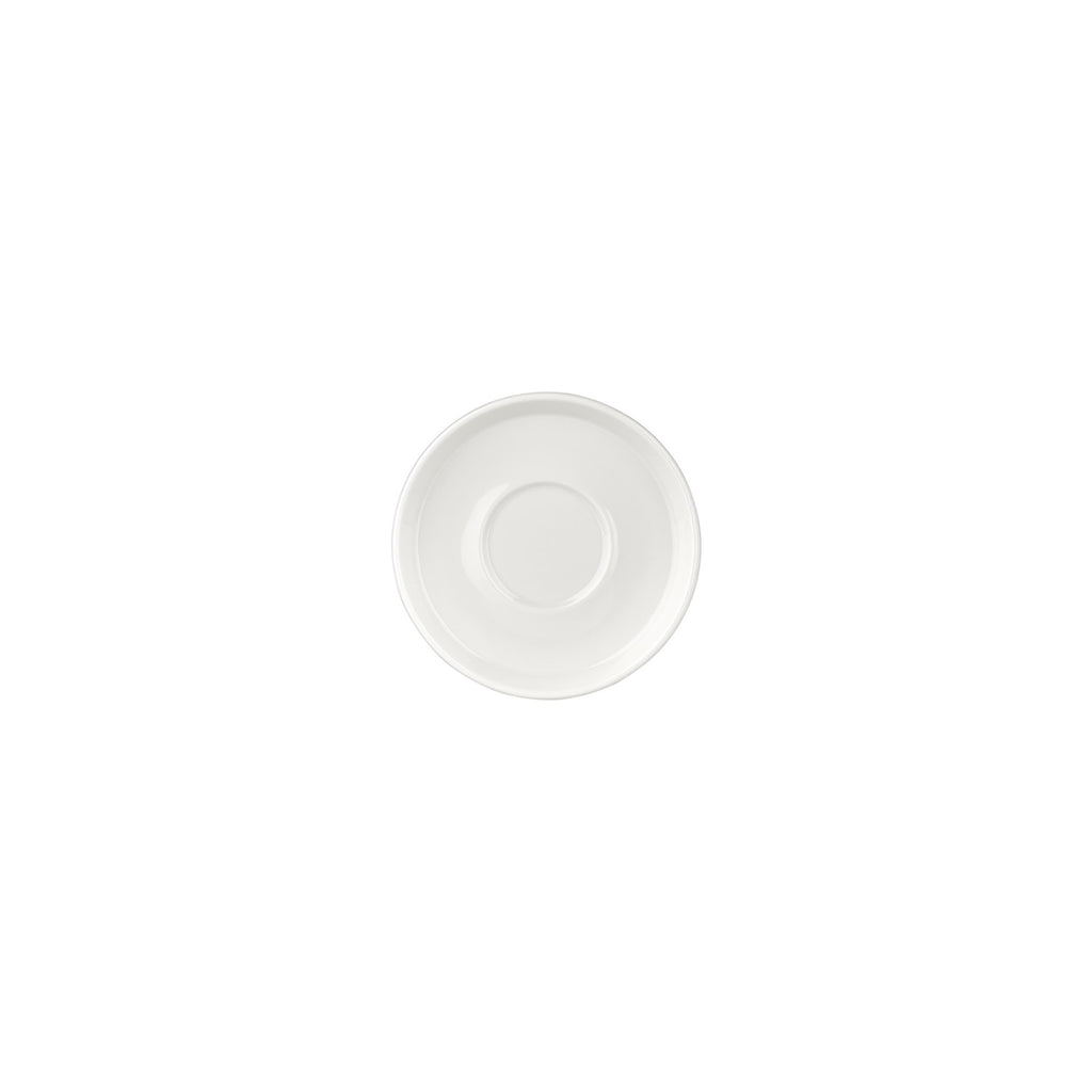 Turgla Smooth White dia.5Inch  Round Warm White Vitrified Saucer SKU: T-SM01KT-24