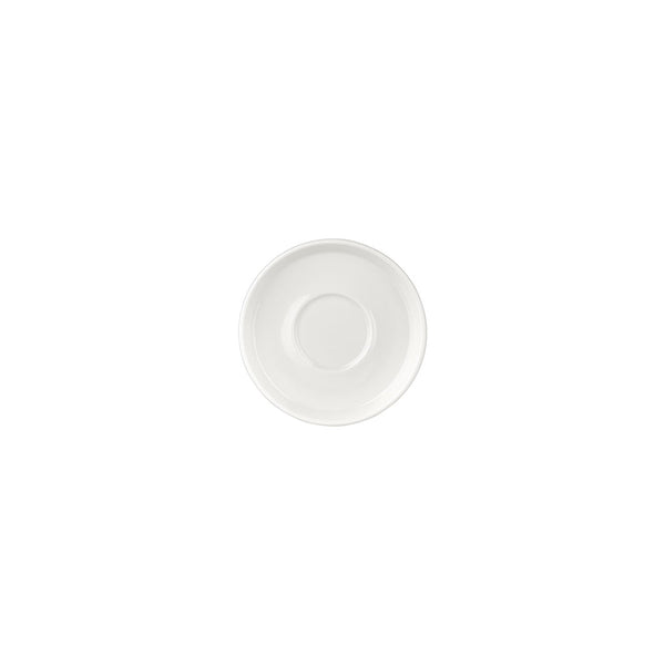 Turgla Smooth White dia.5Inch  Round Warm White Vitrified Saucer SKU: T-SM01KT-24