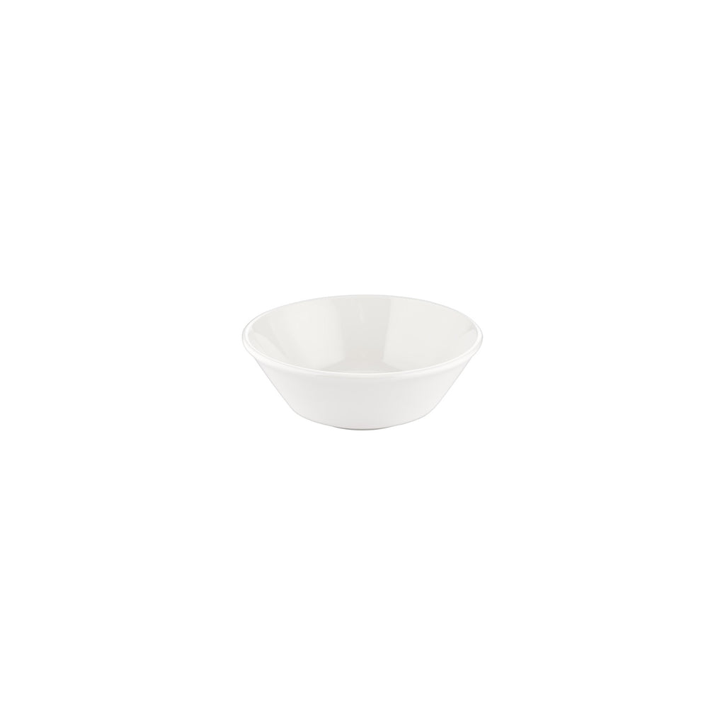 Turgla Smooth White dia.5.5Inch  h:2Inch  12 oz. Round Warm White Vitrified Bowl SKU: T-SM14KS-12
