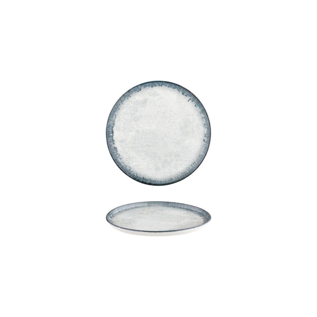 Turgla Smooth Ambience Blue dia.6.25Inch  Round Blue Vitrified Plate SKU: T-SMABB16DZ-12