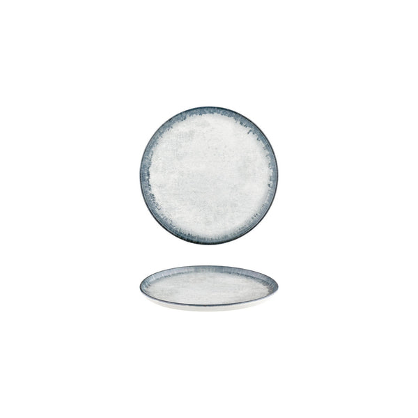 Turgla Smooth Ambience Blue dia.6.25Inch  Round Blue Vitrified Plate SKU: T-SMABB16DZ-12