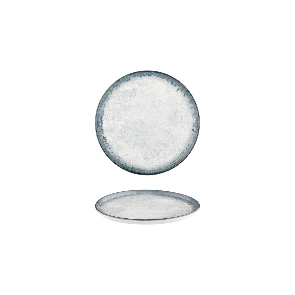Turgla Smooth Ambience Blue dia.7.5Inch  Round Blue Vitrified Plate SKU: T-SMABB19DZ-12
