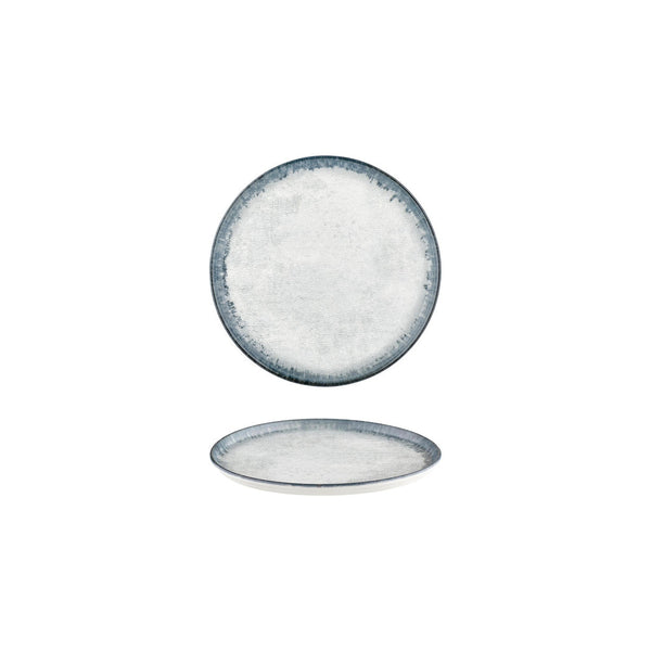 Turgla Smooth Ambience Blue dia.7.5Inch  Round Blue Vitrified Plate SKU: T-SMABB19DZ-12