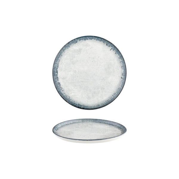 Turgla Smooth Ambience Blue dia.8.75Inch  Round Blue Vitrified Plate SKU: T-SMABB22DZ-12