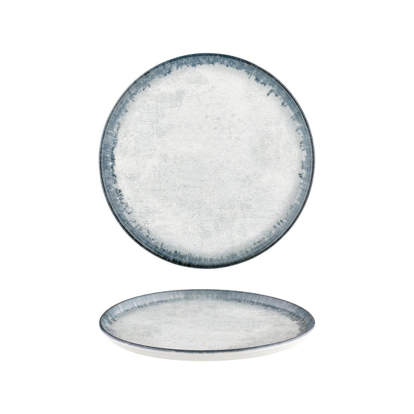 Turgla Smooth Ambience Blue dia.11Inch  Round Blue Vitrified Plate SKU: T-SMABB28DZ-12