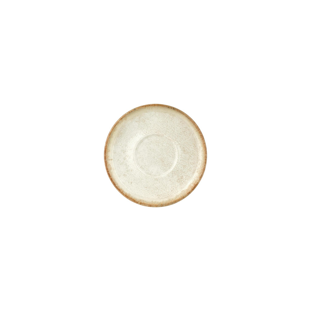 Turgla Smooth Ambience Yellow dia.6Inch  Round Beige Vitrified Saucer SKU: T-SMABY01CT-24