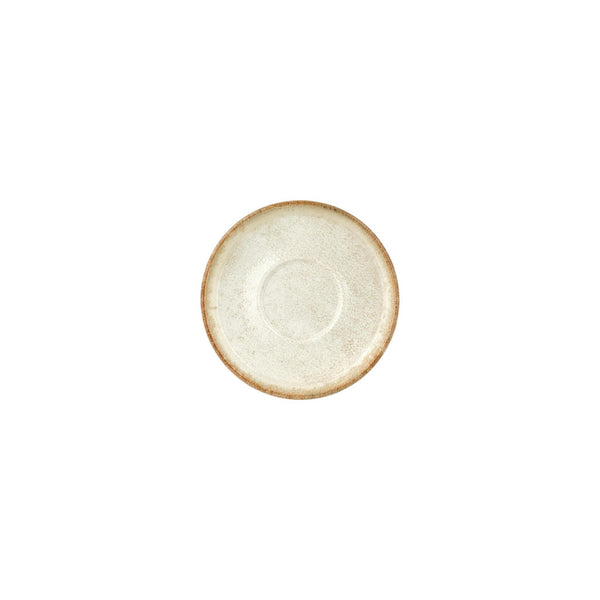 Turgla Smooth Ambience Yellow dia.6Inch  Round Beige Vitrified Saucer SKU: T-SMABY01CT-24