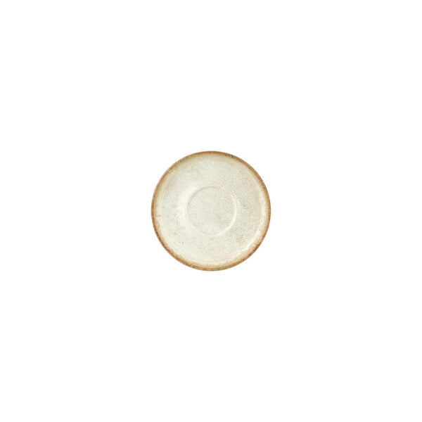 Turgla Smooth Ambience Yellow dia.5Inch  Round Beige Vitrified Saucer SKU: T-SMABY01KT-24