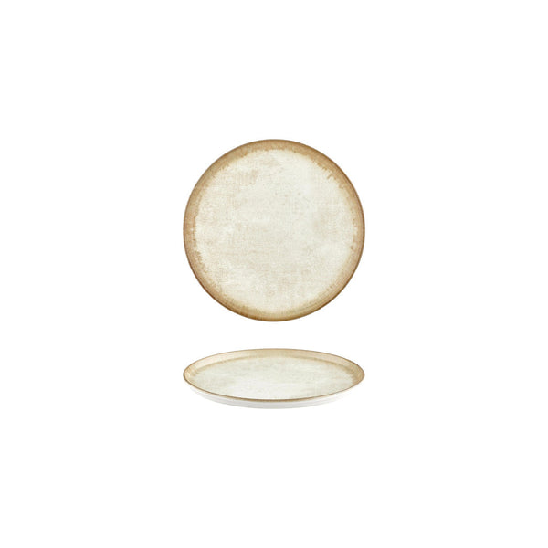 Turgla Smooth Ambience Yellow dia.6.25Inch  Round Beige Vitrified Plate SKU: T-SMABY16DZ-12