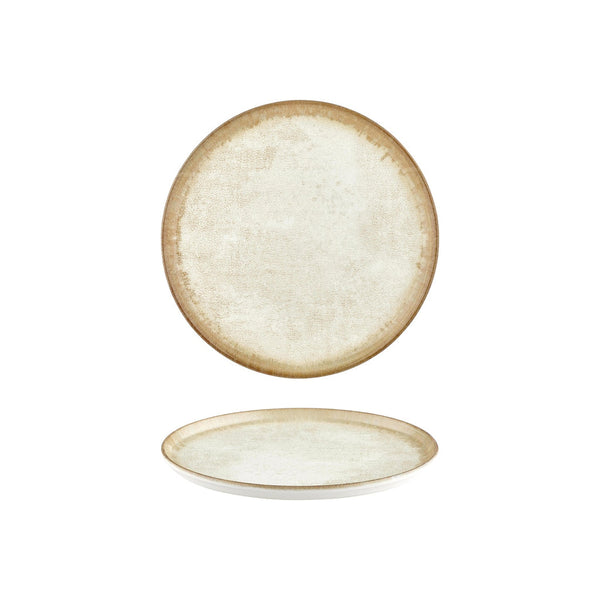Turgla Smooth Ambience Yellow dia.9.75Inch  Round Beige Vitrified Plate SKU: T-SMABY25DZ-12