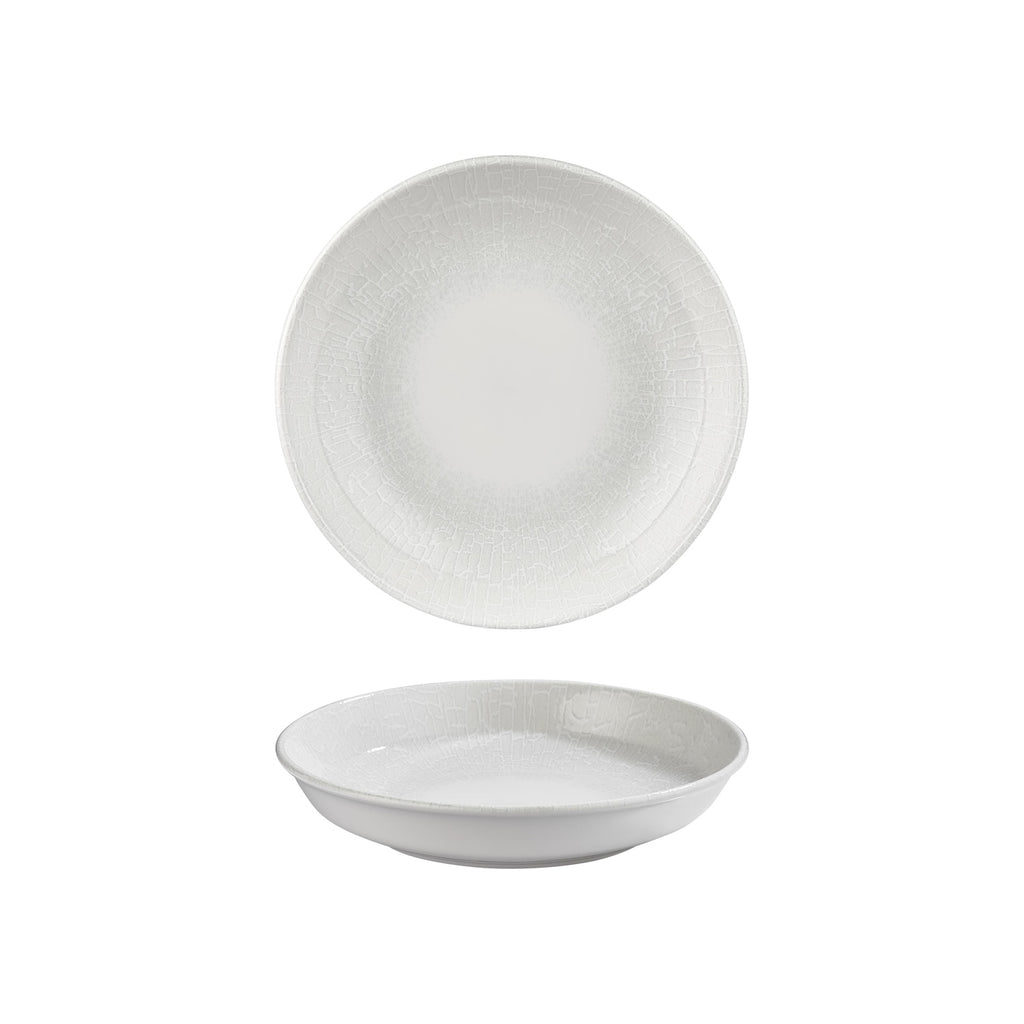 Turgla Illusion dia.9.75Inch  h:2Inch  42 oz. Round Blue Vitrified Deep Plate SKU: T-SMLUS25CK-6